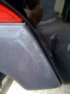 Removing oils from trim and plastic