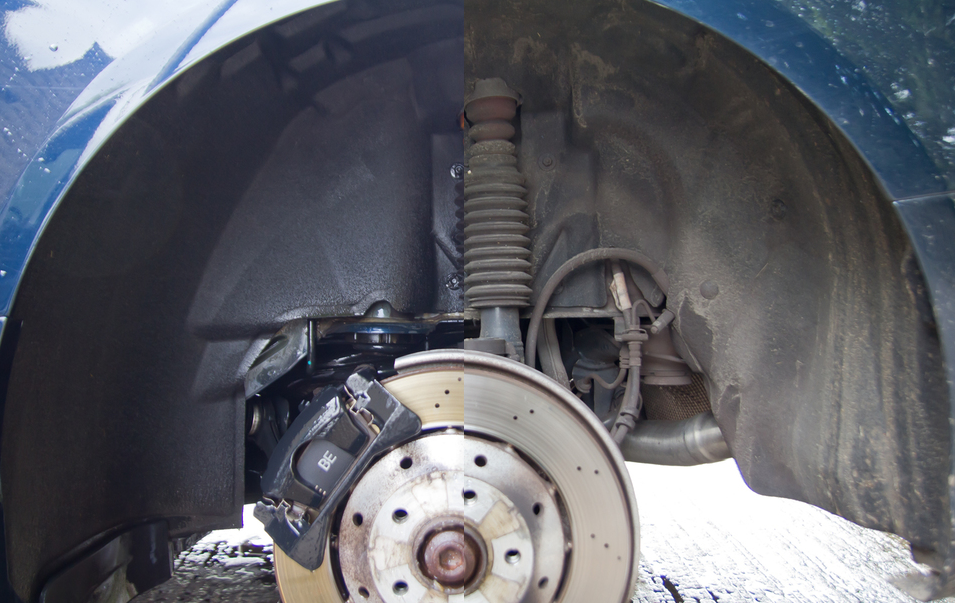 Cleaning wheel arches 50-50